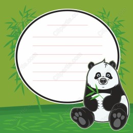 Panda Note Card