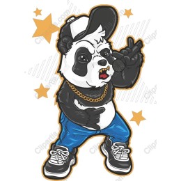Playful Hip-Hop Panda