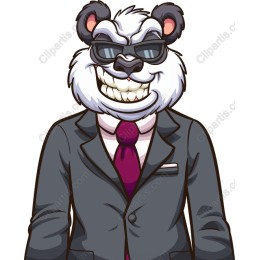 Cool Panda in Suit