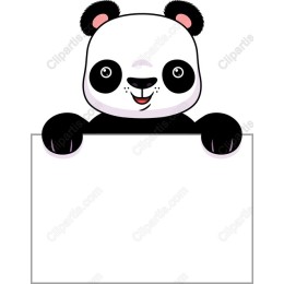 Adorable Panda Peeking