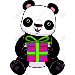 Panda with Gift