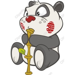 Panda Playing Flute