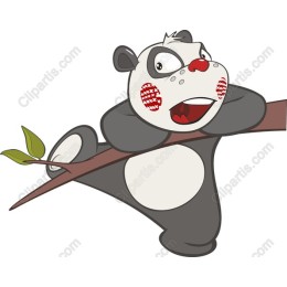 Playful Cartoon Panda