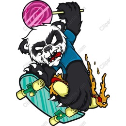 Fearless Panda Skater