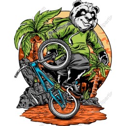 BMX Panda Stunt