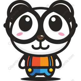 Stylish Panda Character