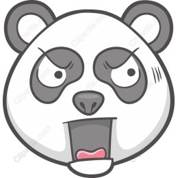 Playful Panda Face Emoticon