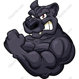 Fierce Muscular Panther