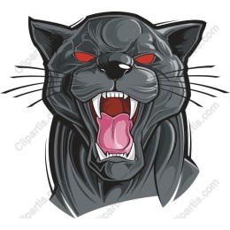 Roaring Black Panther