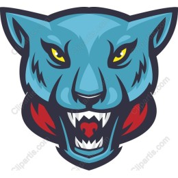 Fierce Blue Panther