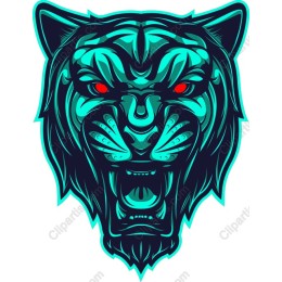 Fierce Tiger Head