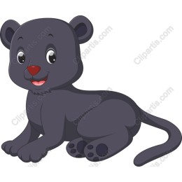 Cute Black Panther Cub