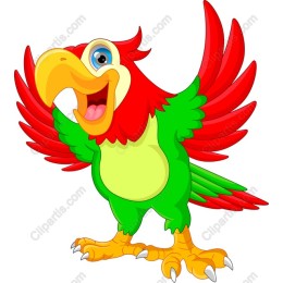 Vibrant Cheerful Parrot