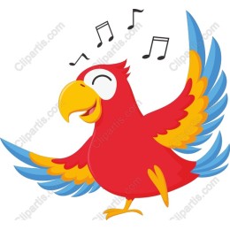 Cheerful Singing Parrot