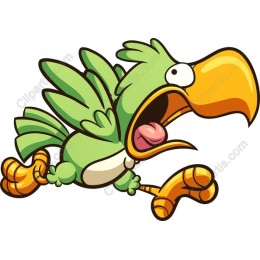 Vibrant Green Bird