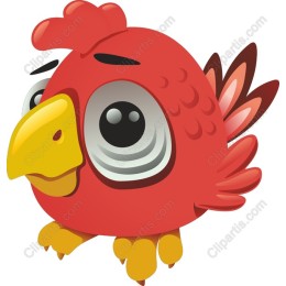 Cartoon Red Bird