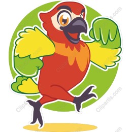 Colorful and Playful Parrot