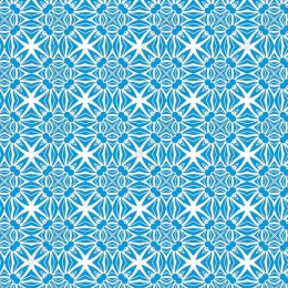 Blue Floral Seamless Pattern
