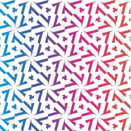 Dynamic Geometric Arrow Pattern