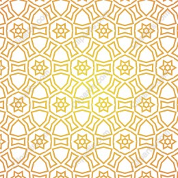 Golden Star Geometric Pattern