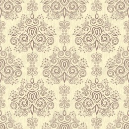 Intricate Floral Pattern in Beige