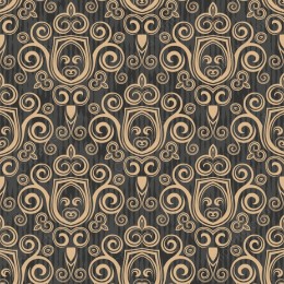 Elegant Lion Motif Pattern in and