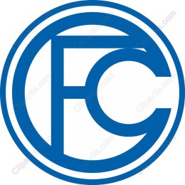 Dynamic Circular Logo in Blue