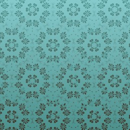 Intricate Teal Floral Pattern