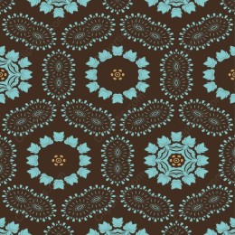 Turquoise Floral Pattern