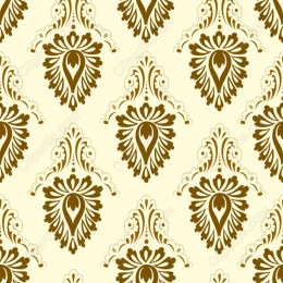 Vintage Floral Damask Pattern
