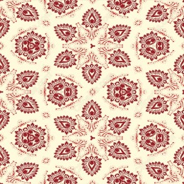 Elegant Burgundy Floral Pattern