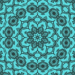 Intricate Turquoise Mandala