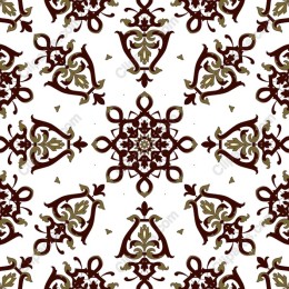 Elegant Maroon and Olive Green Decorative Pattern