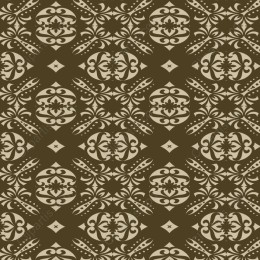 Elegant Seamless Vintage Pattern in Brown and Cream