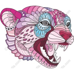 Vibrant Lioness Head