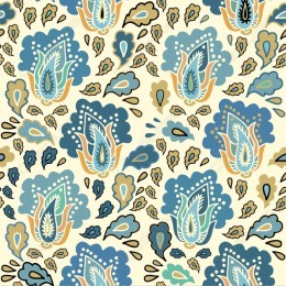 Botanical Blue Floral Pattern