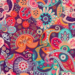 Vibrant Floral and Paisley