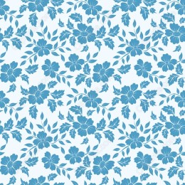 Elegant Blue Floral Pattern