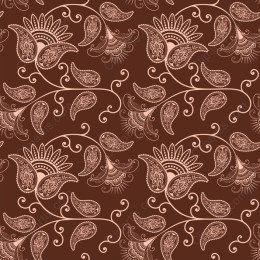 Elegant Brown Floral Pattern