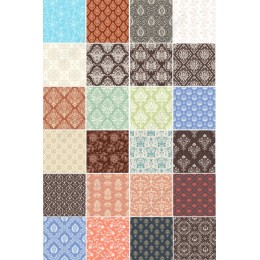 Vintage Pattern Clipart Bundle - 30 High-Quality