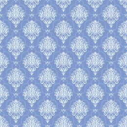 Elegant Blue and White Damask Pattern