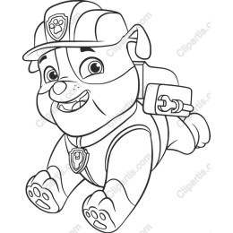 Playful Cartoon Puppy