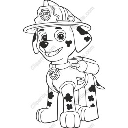 Charming Firefighter Dalmatian