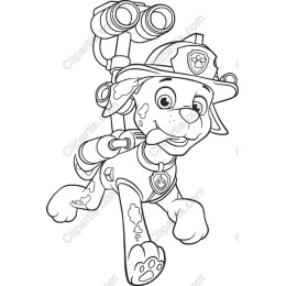 Brave Firefighter Pup