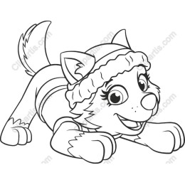 Playful Puppy Line Art