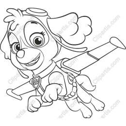 Playful Flying Pup