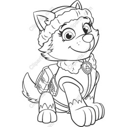 Adorable Cartoon Wolf Coloring Page