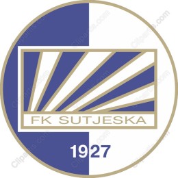 FK Sutjeska Vintage Football Logo