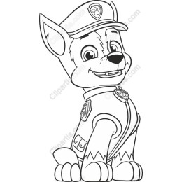 Cheerful Police Puppy