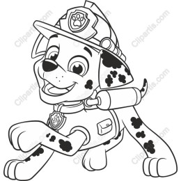 Playful Fire-Fighting Pup